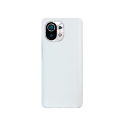 Vitre arrière + lentille caméra blanche Xiaomi Mi 11 5G
