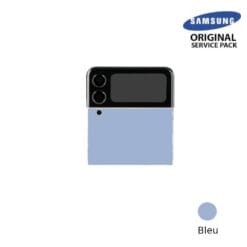 Vitre arrière supérieure + vitre caméra Bleu Samsung Galaxy Z Flip 3 5G F711B (officiel)