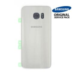 Vitre arrière + vitre caméra Blanc (officiel)  Samsung Galaxy S7  Edge G935F