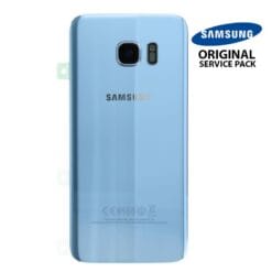 Vitre arrière + vitre caméra Bleu Corail (officiel)  Samsung Galaxy S7  Edge G935F