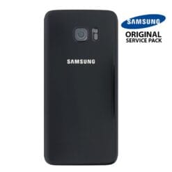 Vitre arrière + vitre caméra Noir (officiel)  Samsung Galaxy S7  Edge G935F