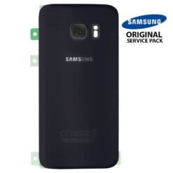 Vitre arrière + vitre caméra Noir (officiel)  Samsung Galaxy S7 G930F