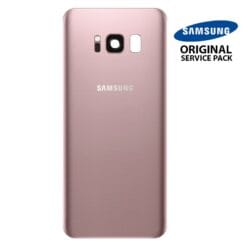 Vitre arrière + vitre caméra Rose (officiel) Samsung Galaxy S8 Plus G955F
