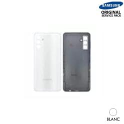 Vitre arrière + vitre caméra  blanche Samsung Galaxy A04S A047F (Officiel)