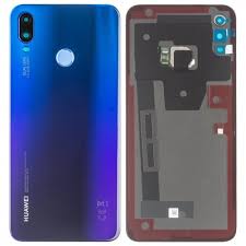 Vitre arrière + vitre caméra + capteur d'empreinte Huawei P smart 2019 (Officiel) Bleue (Aurora)