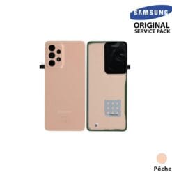 Vitre arrière + vitre caméra pèche  Samsung Galaxy A33 5G A336B (officiel)