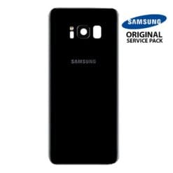Vitre arrière+vitre caméra Noir Carbone (officiel) Samsung Galaxy S8 Plus G955F
