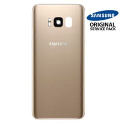 Vitre arrière+vitre caméra Or (officiel) Samsung Galaxy S8 G950F
