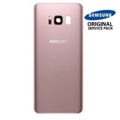Vitre arrière+vitre caméra Rose (officiel) Samsung Galaxy S8 G950F