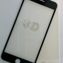 Vitre de protection incurvé 3D en verre trempé 7 Plus/ 8 Plus Noir avec boîte