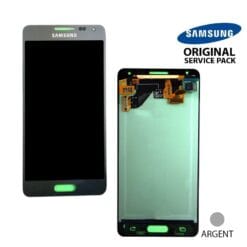 Vitre tactile et ecran LCD  Samsung Alpha G850F Argent (officiel)