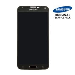 Ecran LCD + Vitre Tactile Noir + Bouton Or Samsung Galaxy S5 Mini G800F G800H (Officiel)