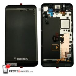 Ecran LCD + Vitre Tactile (avec châssis) Noir Blackberry Z10 4G (Compatible)
