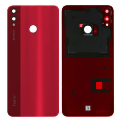 Vitre Arrière + Lentille Caméra Rouge Honor 8X (Compatible)