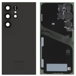 Vitre arrière + lentille caméra Noire Titane Samsung Galaxy S24 Ultra (Officiel)