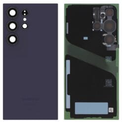 Vitre arrière + lentille caméra Violet Titane Samsung Galaxy S24 Ultra (Officiel)