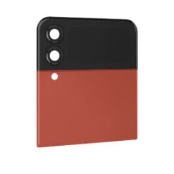 Vitre arrière supérieure + vitre caméra Rouge Samsung Galaxy Z Flip 4 5G F721B (officiel)