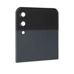 Vitre arrière supérieure + vitre caméra Bleue Nuit Samsung Galaxy Z Flip 4 5G F721B (officiel)