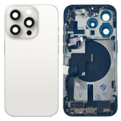 Châssis complet reconditionné pour iPhone 15 Pro Max - Grade A (avec Logo) Titane Blanc