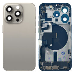 Châssis complet reconditionné pour iPhone 15 Pro Max - Grade A (avec Logo) Titane Naturel