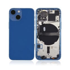 Châssis avec nappes pour iPhone 13 Mini - Grade A (avec Logo) Bleu