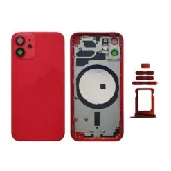 Châssis NEUTRE iphone 12 mini rouge - sans nappes