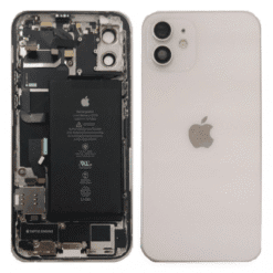 Châssis avec nappes pour iPhone 12 - Grade A (avec Logo) Blanc