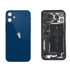 Châssis complet reconditionné pour iPhone 12 Mini - Grade A (avec Logo) Bleu