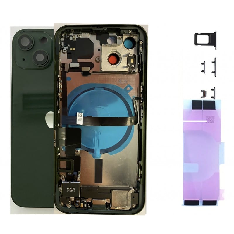 Châssis complet reconditionné pour iPhone 13 Mini - Grade A (avec Logo) Vert