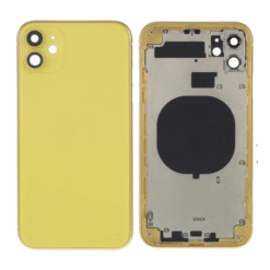 Châssis NEUTRE arrière iPhone 11 jaune- sans nappes