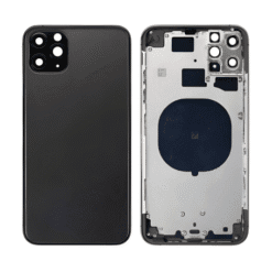 Châssis NEUTRE arrière iPhone 11 pro noir- sans nappes