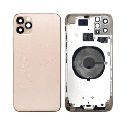 Châssis NEUTRE arrière iPhone 11 pro or- avec nappes