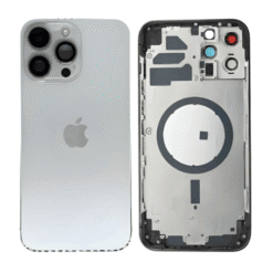 Châssis avec nappes pour iPhone 14 Pro Max - Grade A (avec Logo) Argent