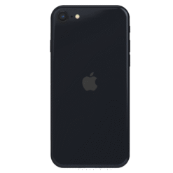 Plaque arrière en verre NEUTRE iPhone SE 2020 noire (pour machine laser)
