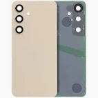 Vitre arrière + lentille caméra Crème Samsung Galaxy S24 (Officiel)