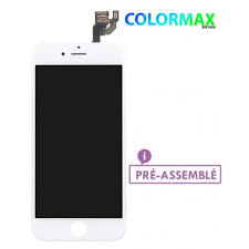 Ecran Colormax LCD + Vitre Tactile + Adhésif iphone 6 Plus Blanc