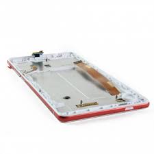 Ecran LCD + Vitre Tactile (avec châssis) Rouge Wiko Fever Special edition (M121-W78420-000) (Compatible)