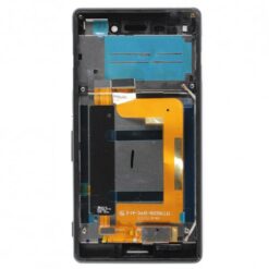 Ecran LCD + Vitre tactile Noire + Chassis Sony Xperia M4 Aqua Dual E2333 (officiel)