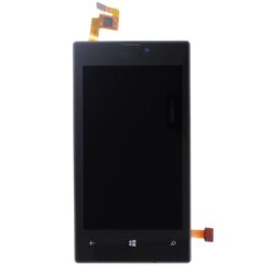 Vitre Tactile (avec châssis) AAA Noir Nokia Lumia 520 (Compatible)