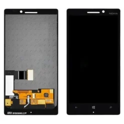 Vitre tactile + écran LCD + châssis Nokia Lumia 930 Noir (officiel) 00812K9