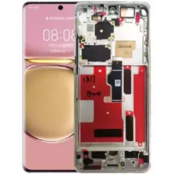 Ecran LCD + Vitre tactile + châssis Noir Huawei P50 Pro (Officiel)