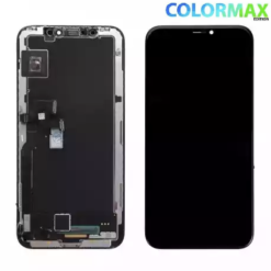 Ecran Colormax LCD + Vitre Tactile + Adhésif iphone X Noir