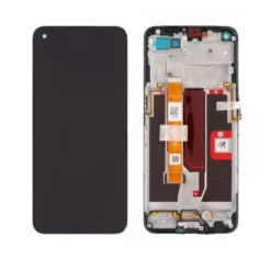 Ecran LCD + Vitre Tactile (avec châssis) Noir Oppo A74 5G/ Oppo A54 5G (officiel)