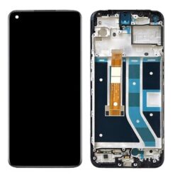 Ecran LCD + Vitre Tactile (avec châssis) (TFT) Noir OnePlus Nord (Compatible)