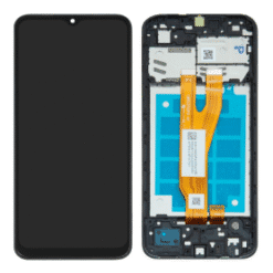 Ecran LCD + Vitre Tactile + Châssis Noir Samsung Galaxy A03 Core (Officiel)