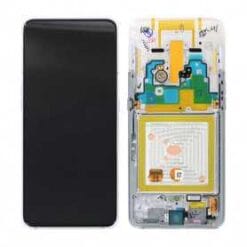 Ecran LCD + Vitre Tactile + Châssis Samsung Galaxy A80 (A805F) Argent (Officiel)