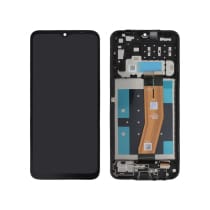 Ecran LCD + Vitre Tactile + Châssis Noir Samsung Galaxy A14 4G (A145F) (Compatible)