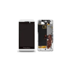 Ecran LCD + Vitre Tactile (avec châssis) Blanc Blackberry Z10 4G (Compatible)