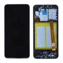 Ecran LCD + Vitre Tactile + Châssis Noir Samsung Galaxy A20e A202F (Officiel)