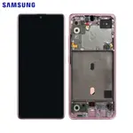 Ecran LCD + Vitre Tactile + Châssis Rose Samsung Galaxy A51 5G A516F (officiel)